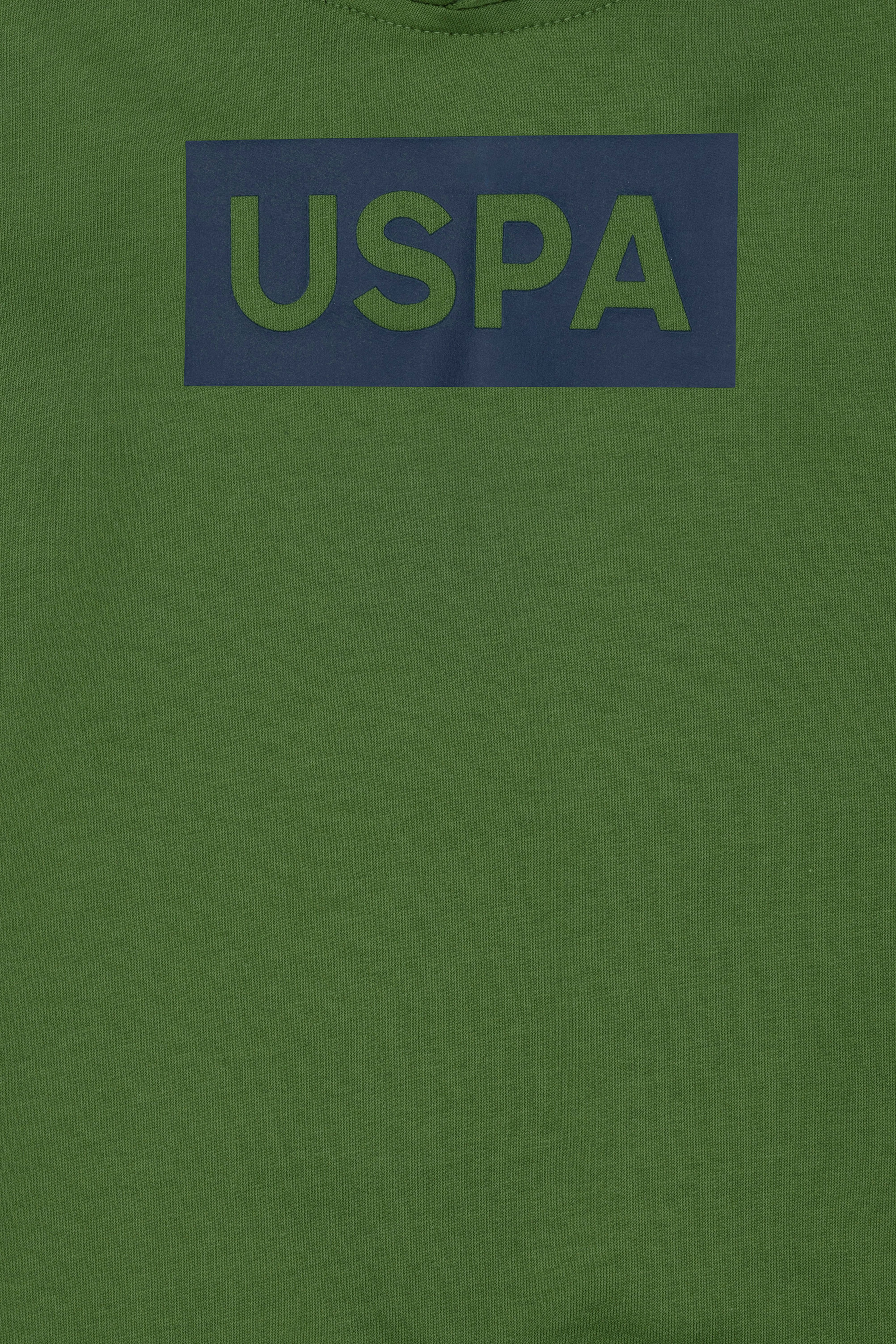 Erkek Çocuk Yeşil Basic Kapüşonlu Sweatshirt - Image 3