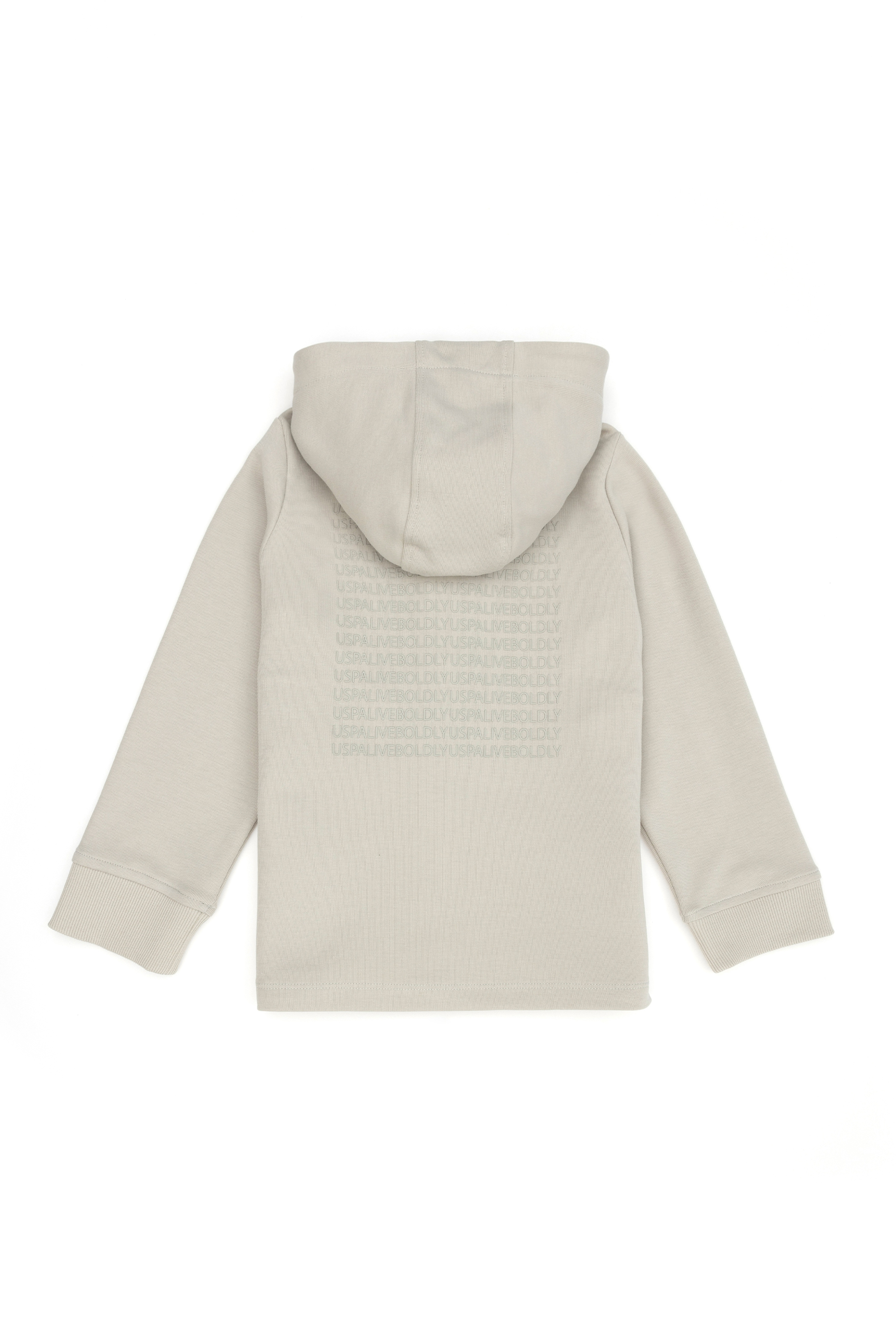 Erkek Çocuk Bej Kapüşonlu Sweatshirt - Image 2