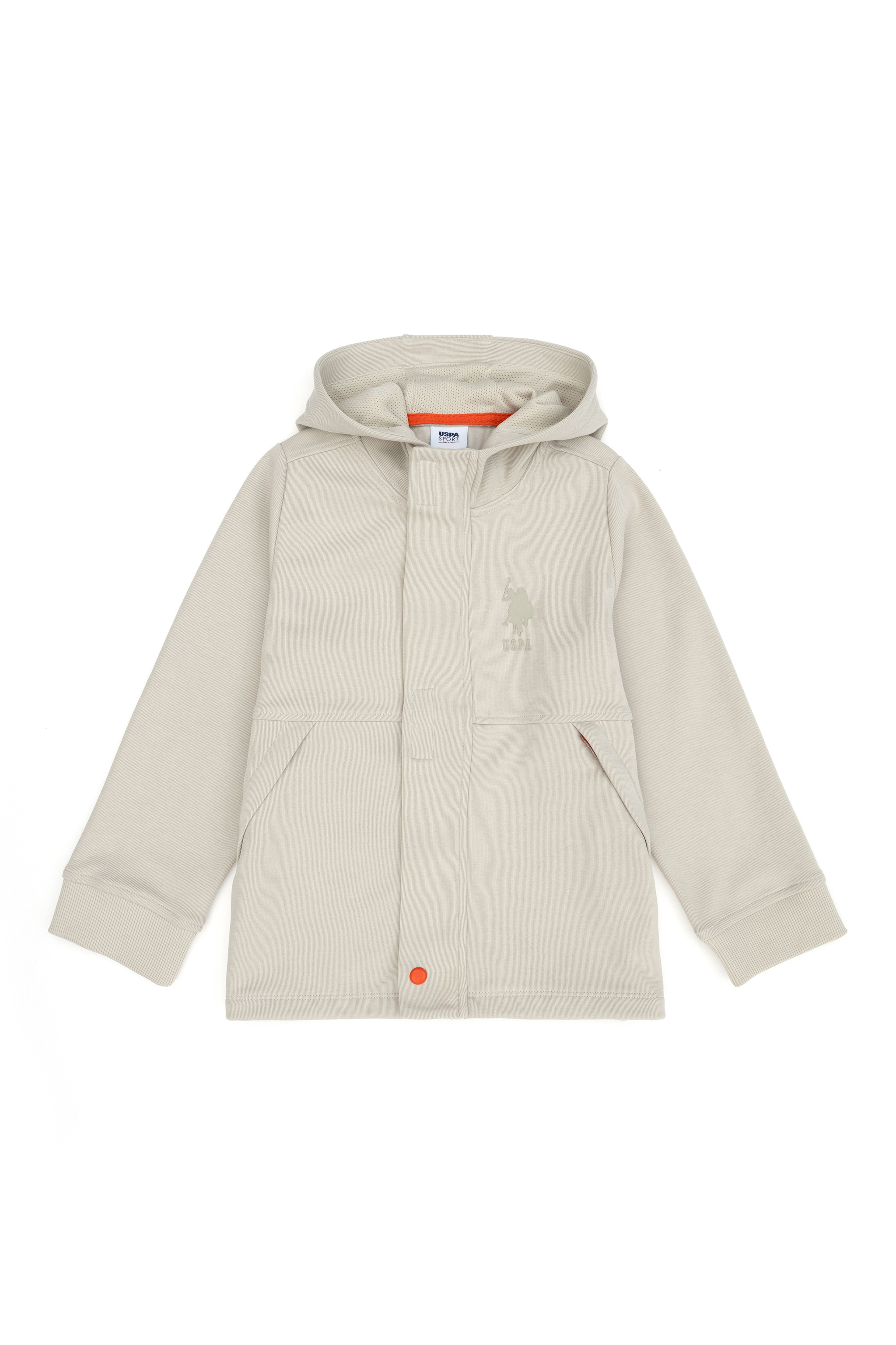 Erkek Çocuk Bej Kapüşonlu Sweatshirt - Image 1