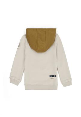 Erkek Çocuk Bej Kapüşonlu Sweatshirt - 50270828022