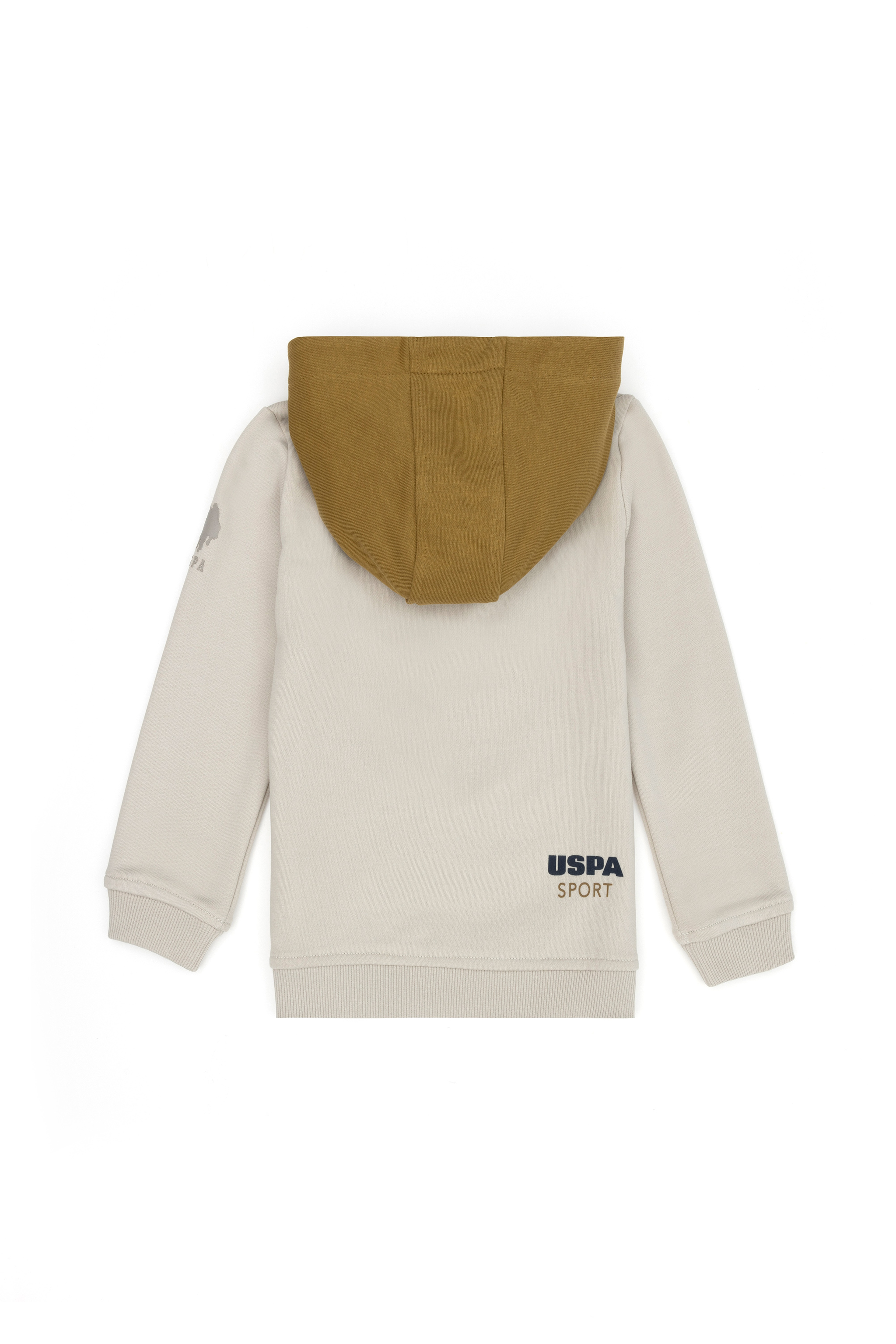Erkek Çocuk Bej Kapüşonlu Sweatshirt