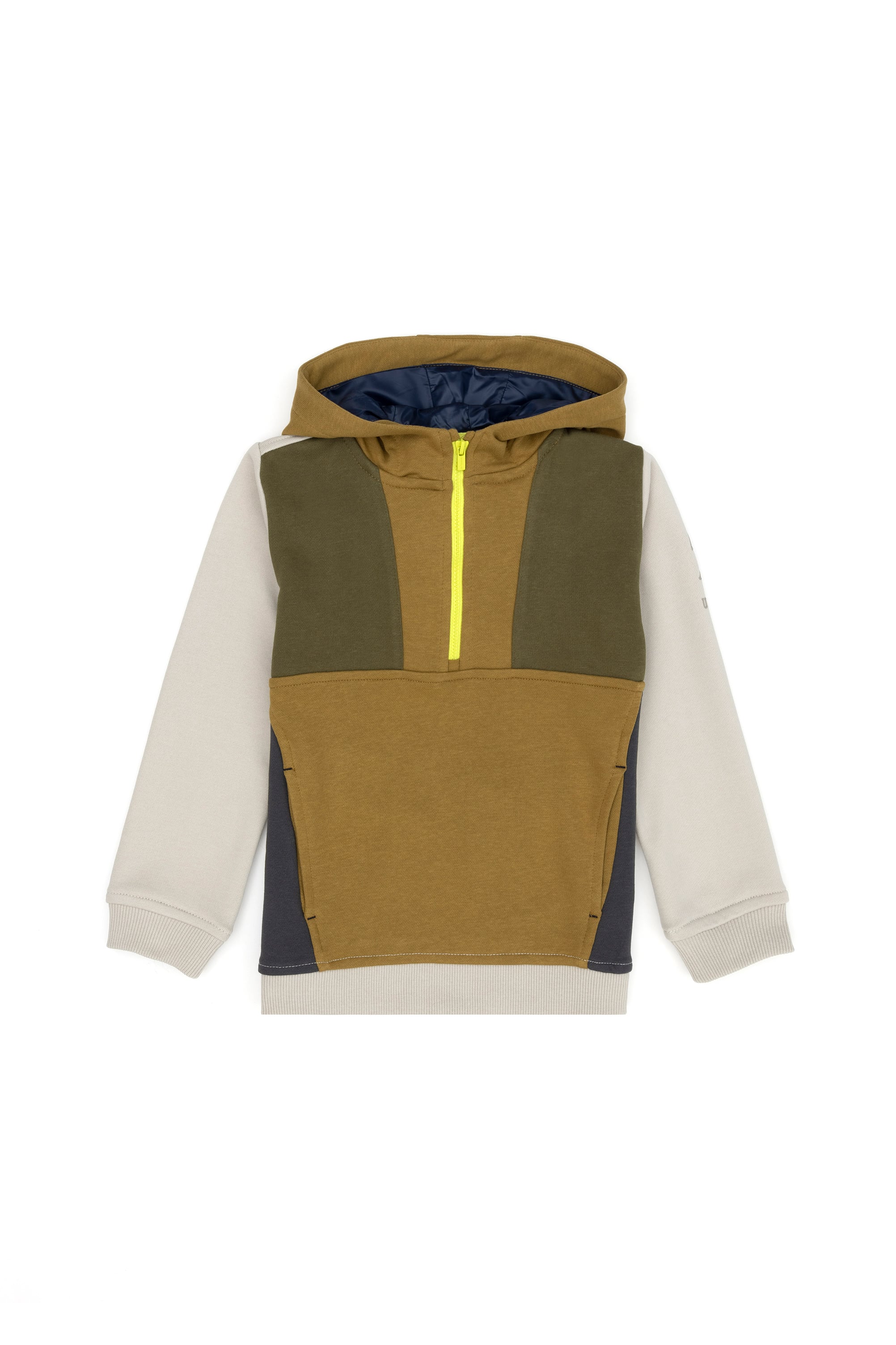 Erkek Çocuk Bej Kapüşonlu Sweatshirt