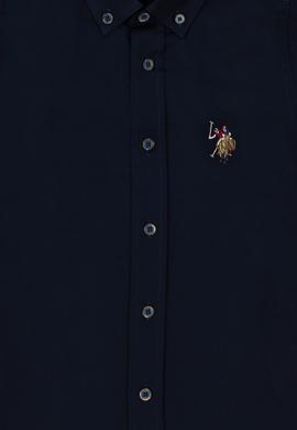 Erkek Çocuk Lacivert Uzun Kollu Basic Gömlek - 50271303033