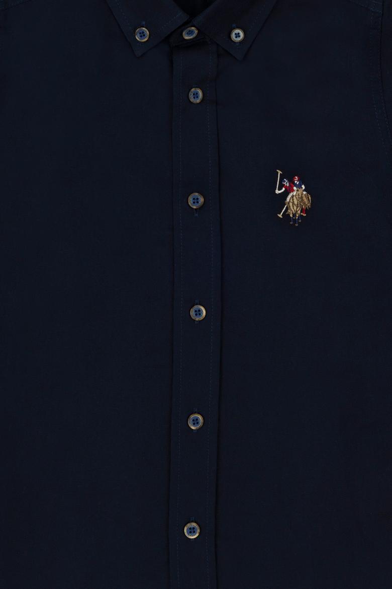 Erkek Çocuk Lacivert Uzun Kollu Basic Gömlek - 50271303033