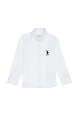Erkek Çocuk Beyaz Uzun Kollu Basic Gömlek - 50271302008