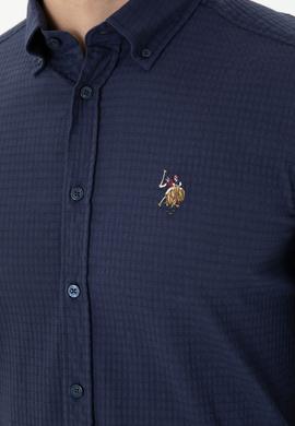 Erkek Lacivert Uzun Kollu Gömlek - 50272752024