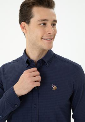 Erkek Lacivert Uzun Kollu Gömlek - 50272752024