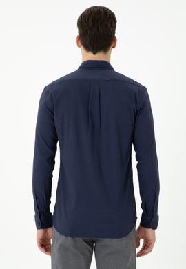 Erkek Lacivert Uzun Kollu Gömlek - 50272752024