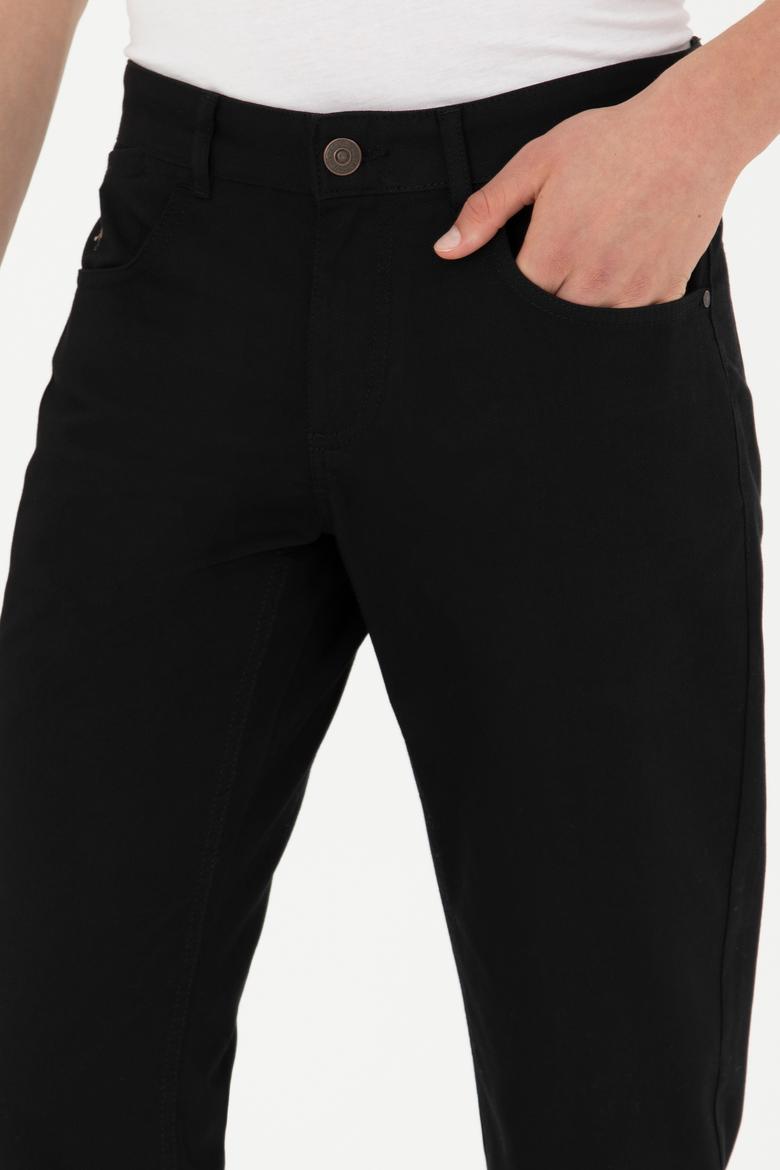 Erkek Siyah Kanvas Pantolon - 50275982021