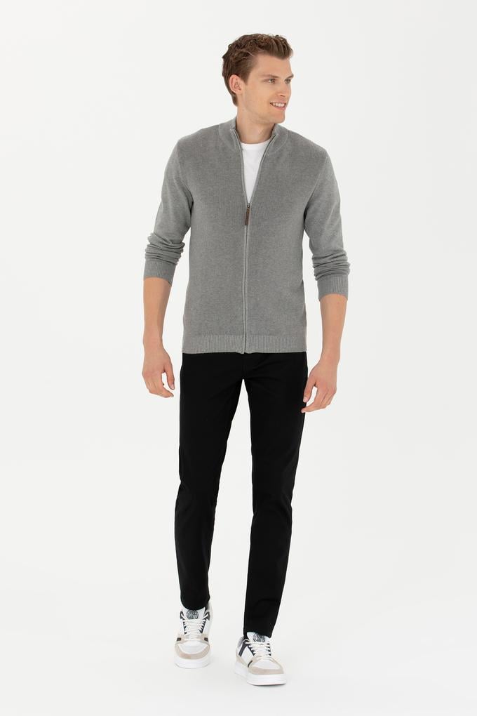 Erkek Siyah Kanvas Pantolon