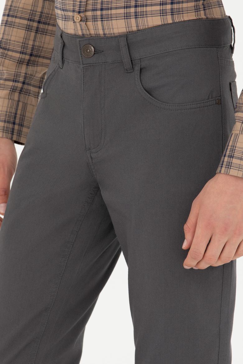 Erkek Antrasit Kanvas Pantolon - 50275982041