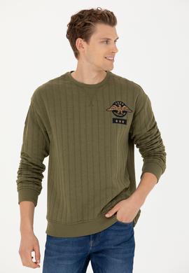 Erkek Haki Sweatshirt - 50270819048