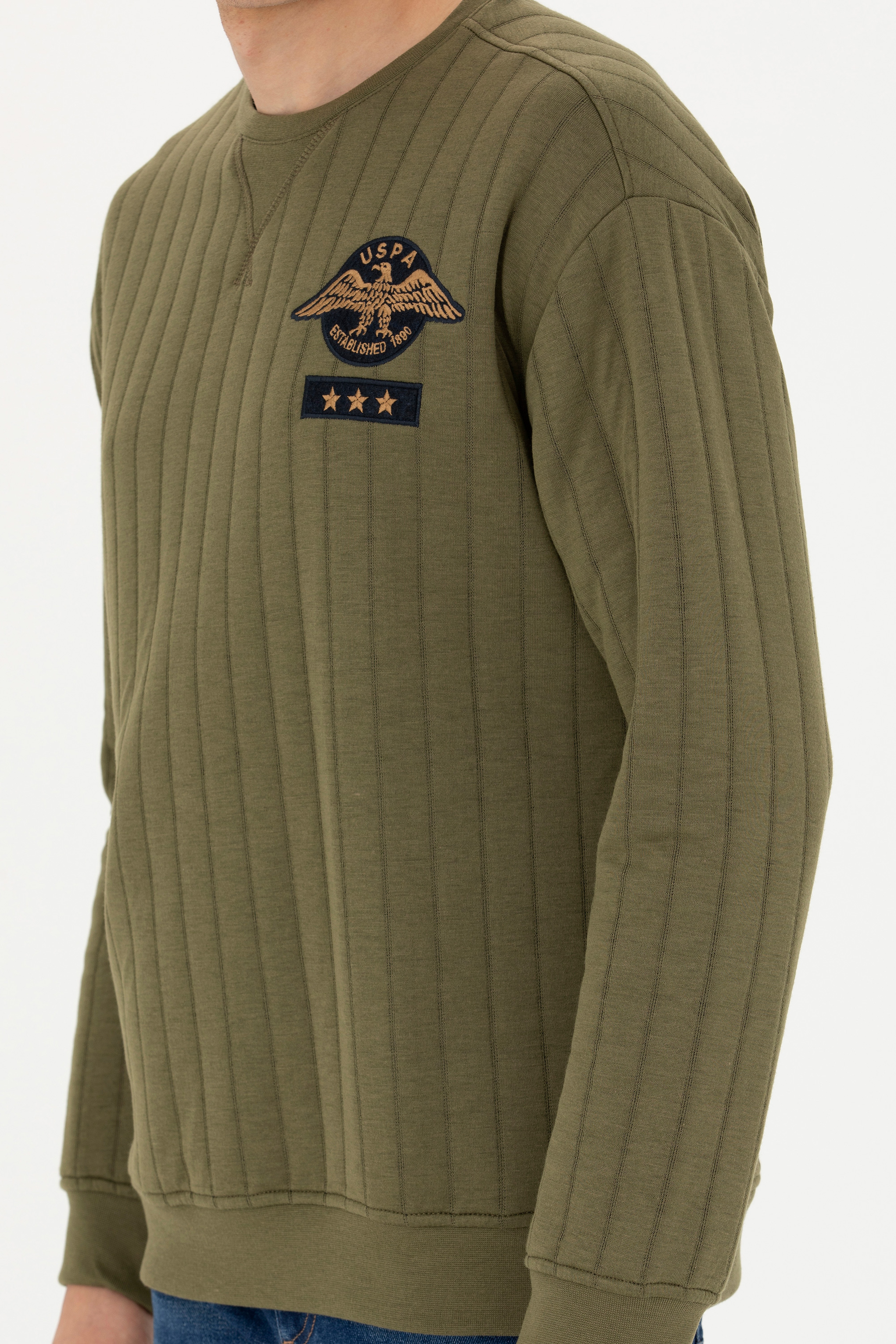 Erkek Haki Sweatshirt