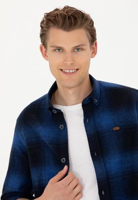 Erkek Lacivert Uzun Kollu Gömlek - 50272653001