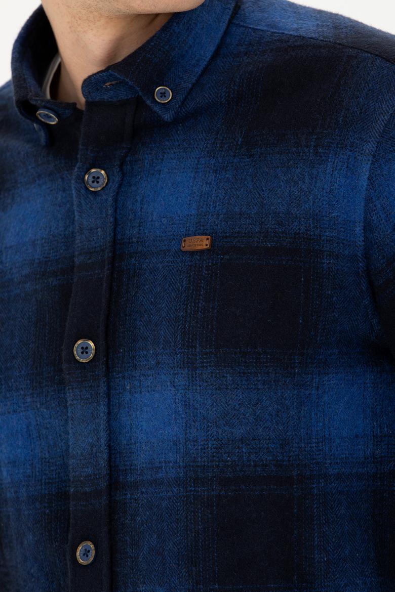 Erkek Lacivert Uzun Kollu Gömlek - 50272653001