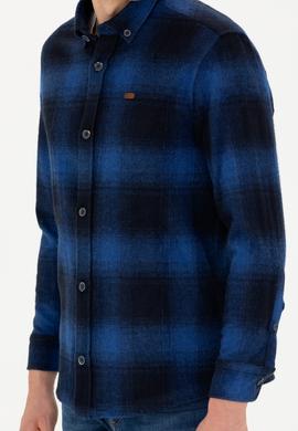 Erkek Lacivert Uzun Kollu Gömlek - 50272653001
