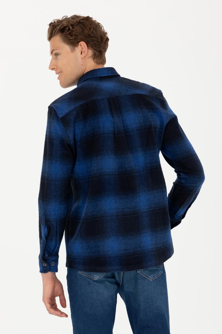 Erkek Lacivert Uzun Kollu Gömlek - 50272653001
