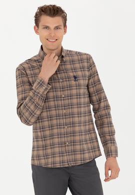 Erkek Kum Uzun Kollu Gömlek - 50279456019