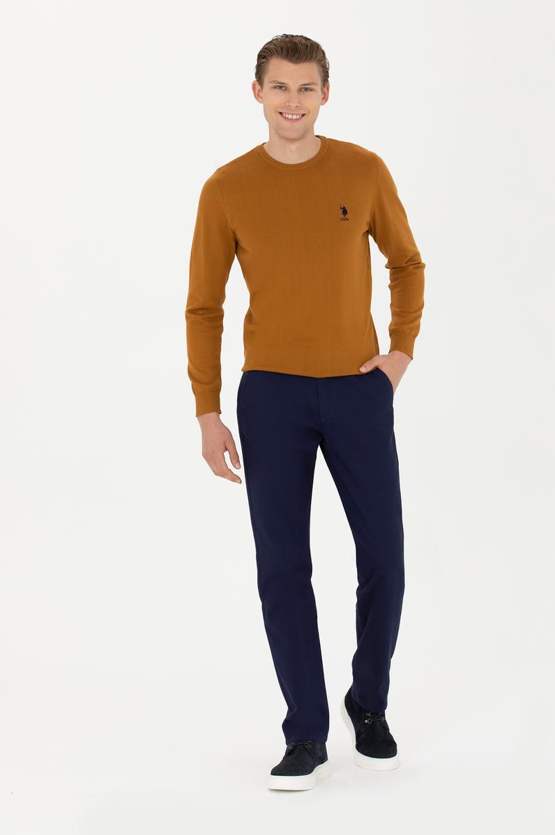 Erkek Lacivert Kanvas / Chino Pantolon