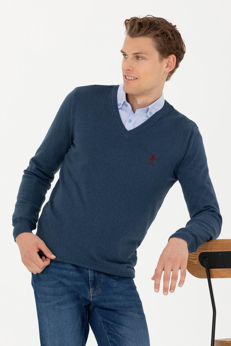 Erkek Lacivert Kazak