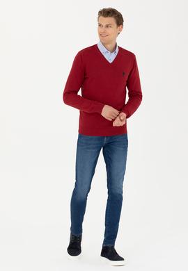 Erkek Bordo Kazak - 50277106015