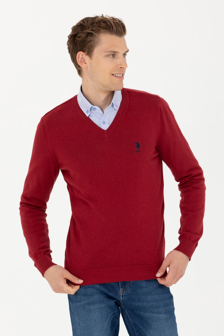 Erkek Bordo Kazak - 50277106015