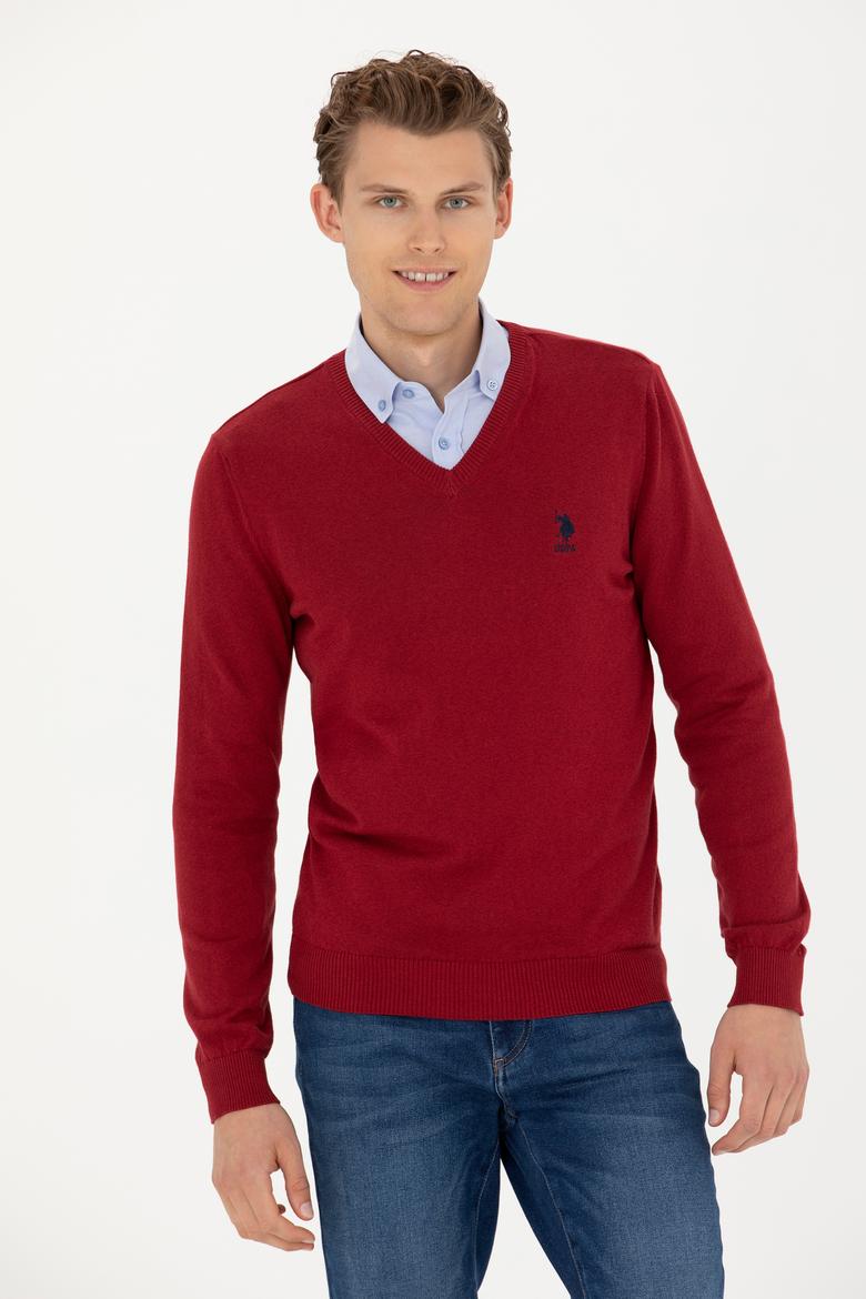 Erkek Bordo Kazak - 50277106015