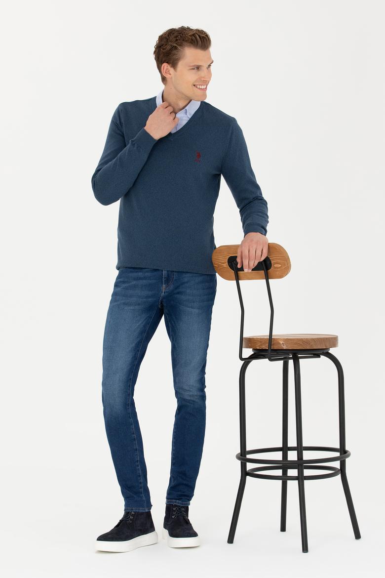 Erkek Lacivert Kazak - 50277106006