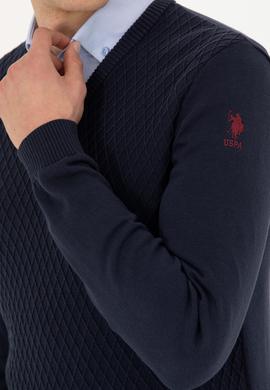 Erkek Lacivert Kazak - 50277090001