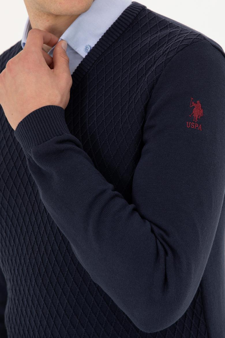 Erkek Lacivert Kazak - 50277090001