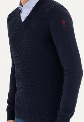 Erkek Lacivert Kazak - 50277090001