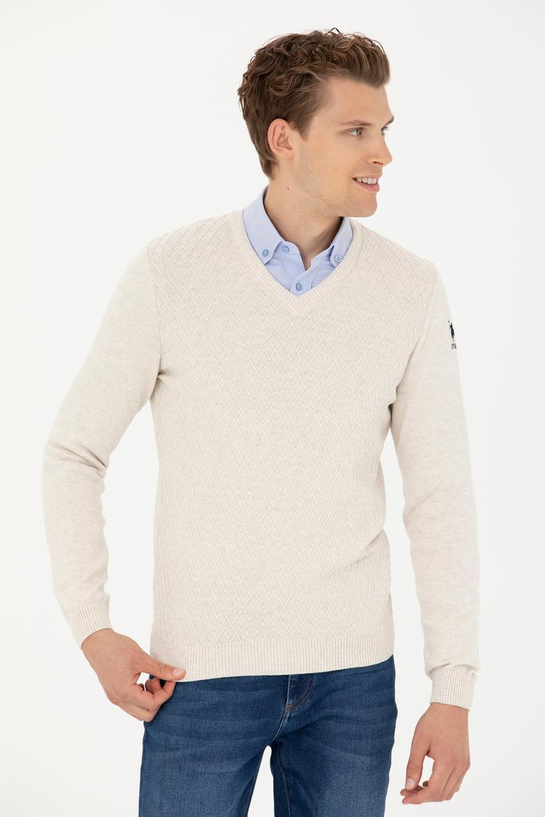 Erkek Taş Melanj Kazak - 50277090010