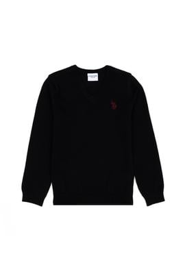 Erkek Çocuk Siyah Basic Kazak - 50275849014