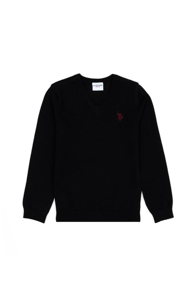 Erkek Çocuk Siyah Basic Kazak