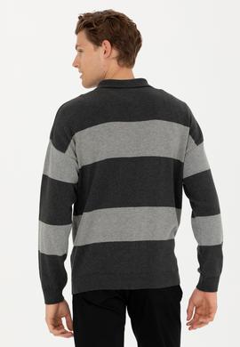 Erkek Antrasit Melanj Kazak - 50277119006