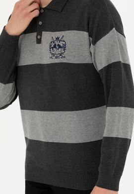 Erkek Antrasit Melanj Kazak - 50277119006