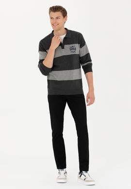 Erkek Antrasit Melanj Kazak - 50277119006