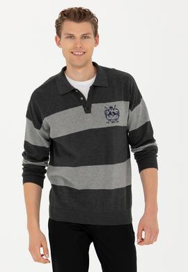 Erkek Antrasit Melanj Kazak - 50277119006