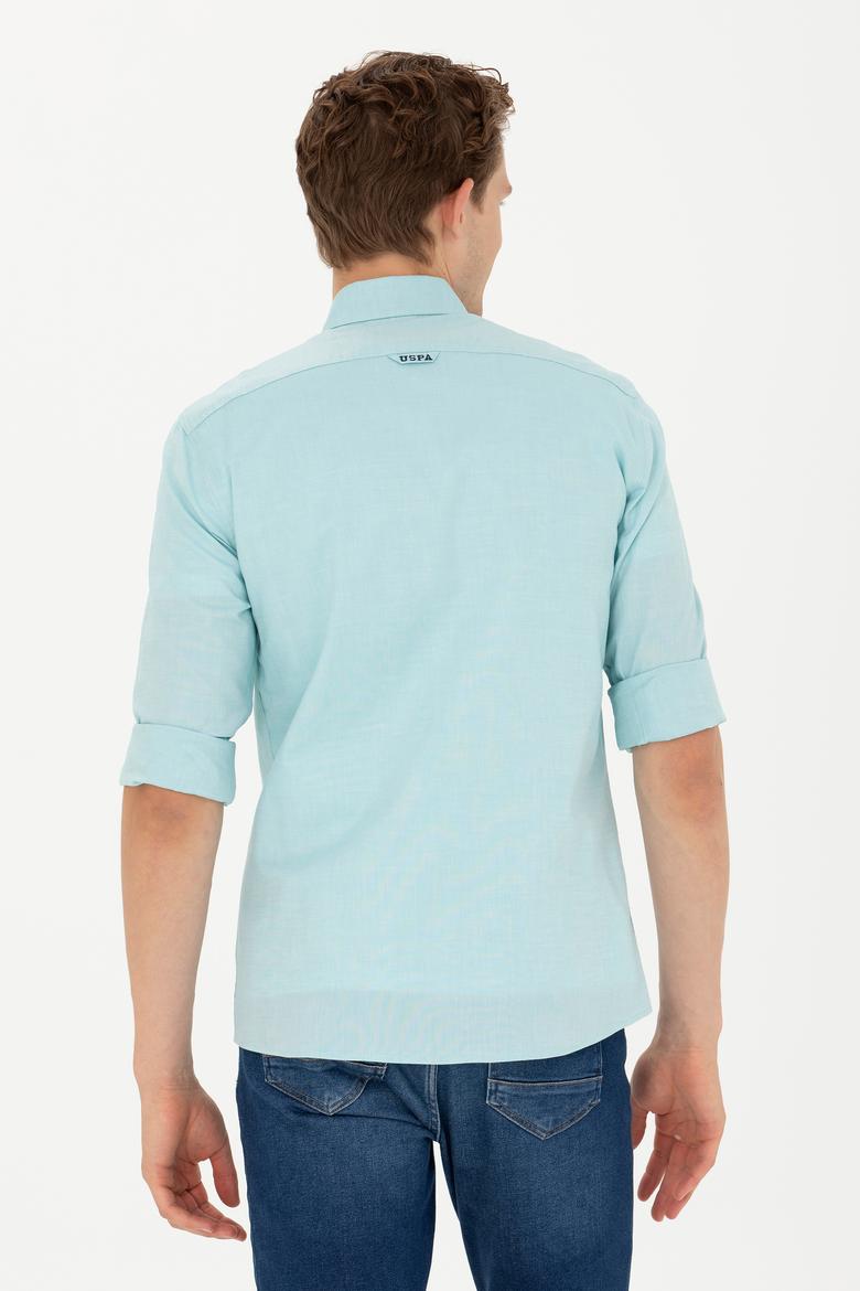 Erkek Mint Uzun Kollu Basic Gömlek - 50263099068