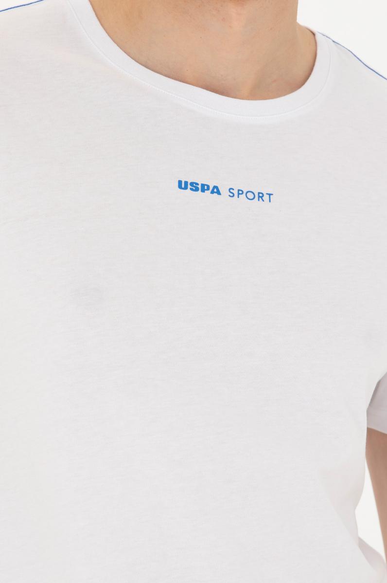 Erkek Beyaz Bisiklet Yaka Tişört