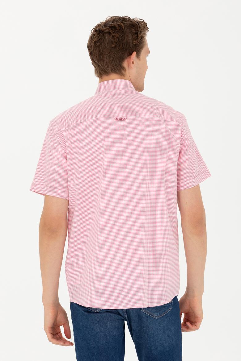 Erkek Pembe Kısa Kollu Gömlek - 50264094015