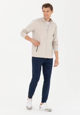 Erkek Bej Örme Hırka - 50277958011