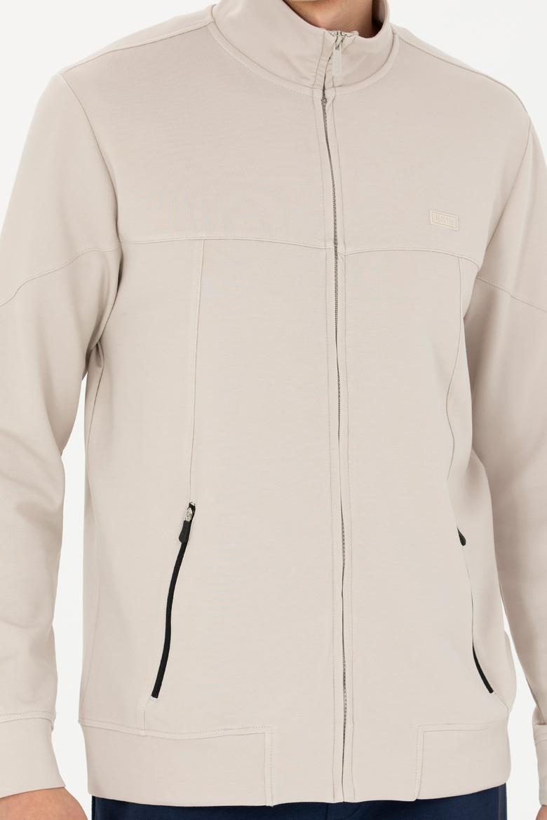 Erkek Bej Örme Hırka - 50277958011