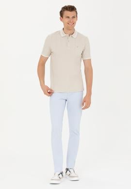 Erkek Açık Mavi Kanvas Pantolon - 50266049032