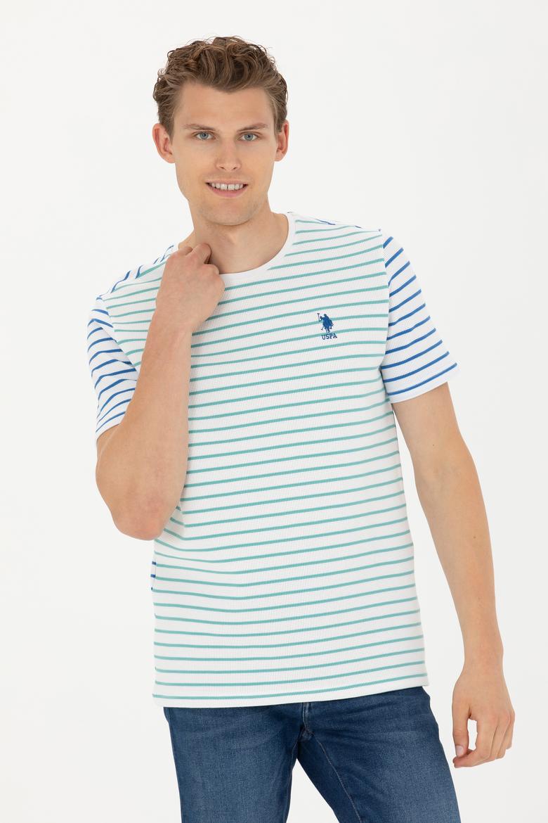 Erkek Mint Bisiklet Yaka Tişört - 50263240023