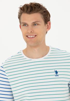 Erkek Mint Bisiklet Yaka Tişört - 50263240023