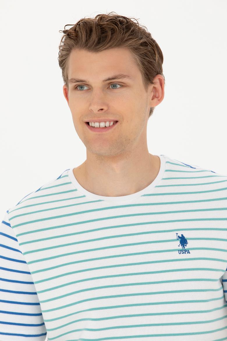 Erkek Mint Bisiklet Yaka Tişört