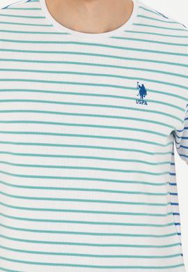 Erkek Mint Bisiklet Yaka Tişört - 50263240023