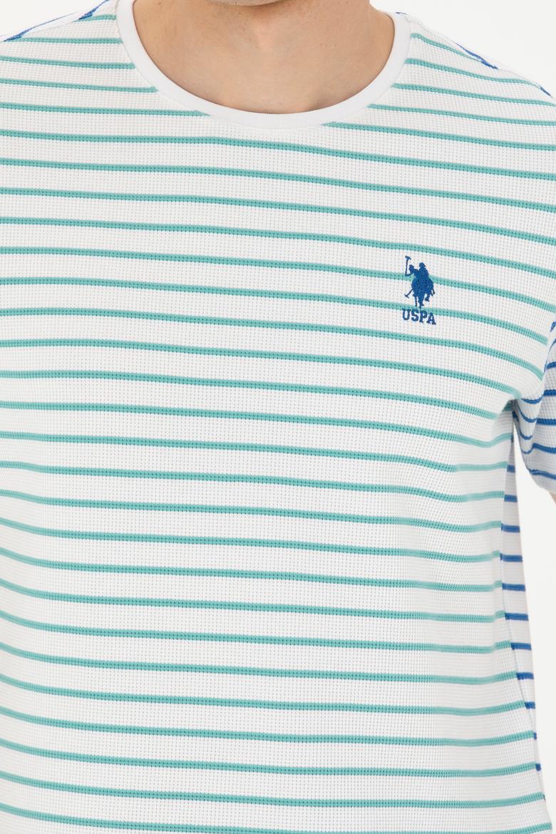 Erkek Mint Bisiklet Yaka Tişört - 50263240023