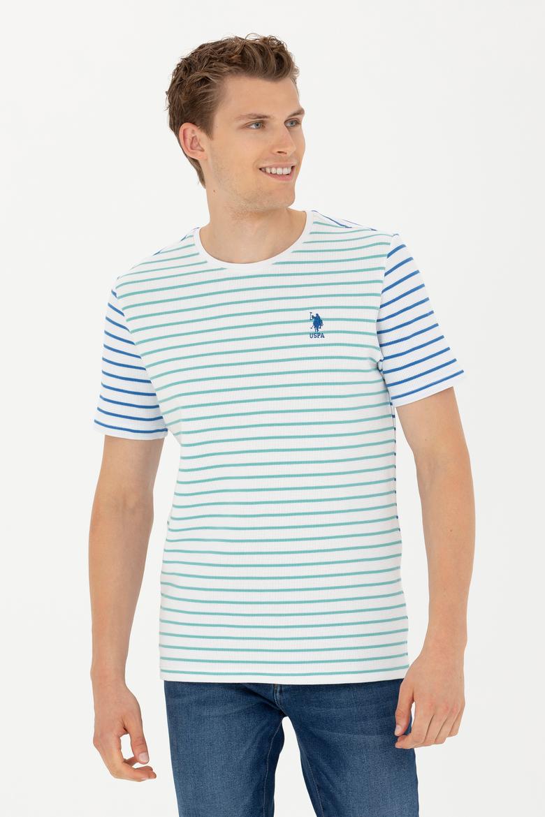 Erkek Mint Bisiklet Yaka Tişört - 50263240023